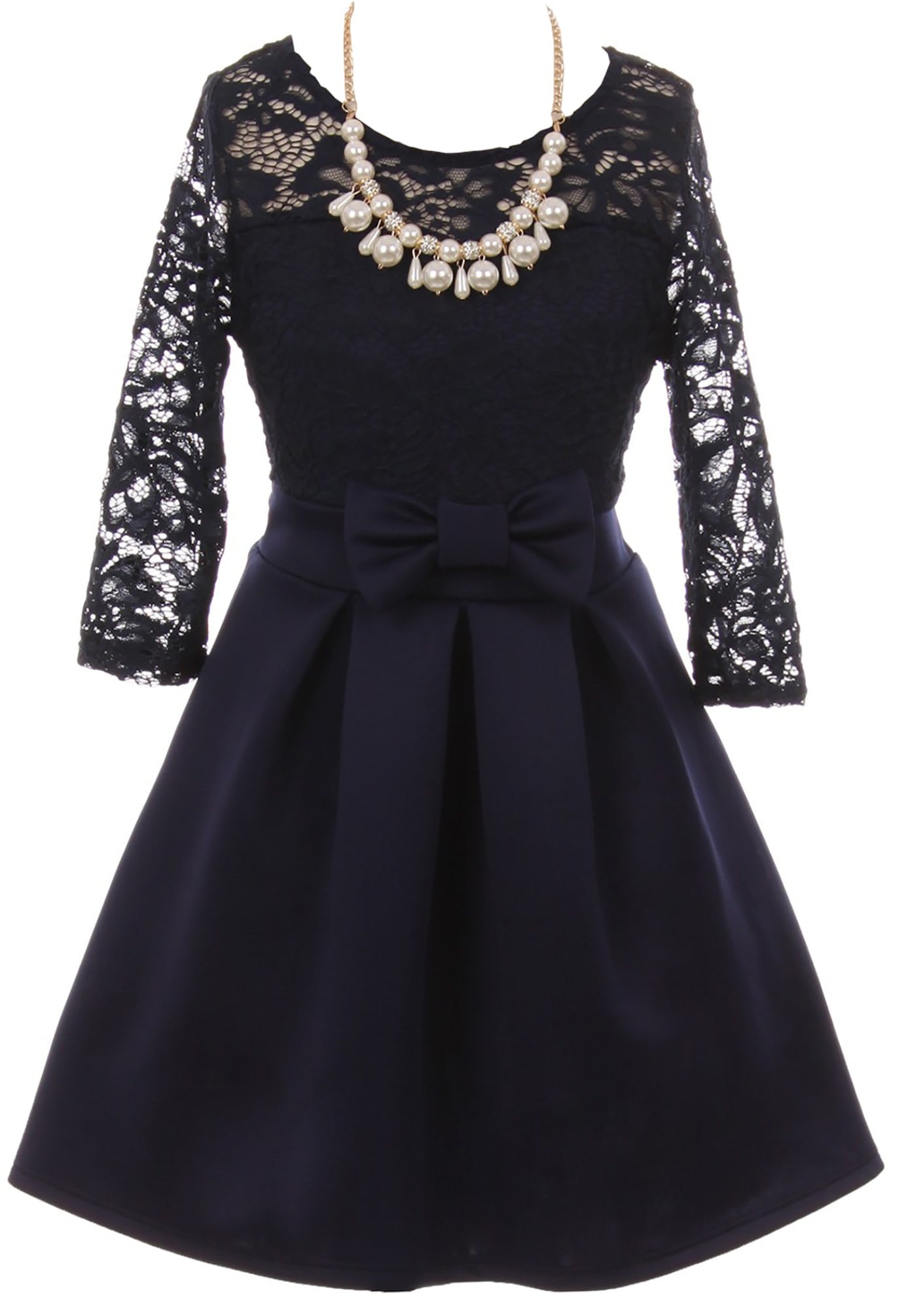 Girls Dress Blue Necklace
